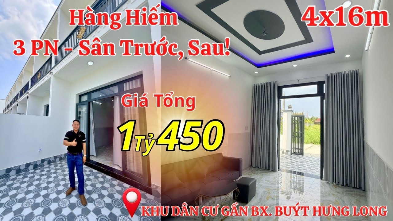 🤩Lâu lâu mới có nhà 3 Phòng Ngủ_Có sân trước, sau_Sổ Hồng Riêng Từng Căn_Tổng Giá: 1 Tỷ 450 #nhadep 