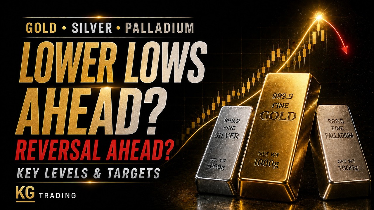 GOLD, SILVER & PALLADIUM | Daily Analysis: Downtrend Continues Toward New Lows After the Breakout?
