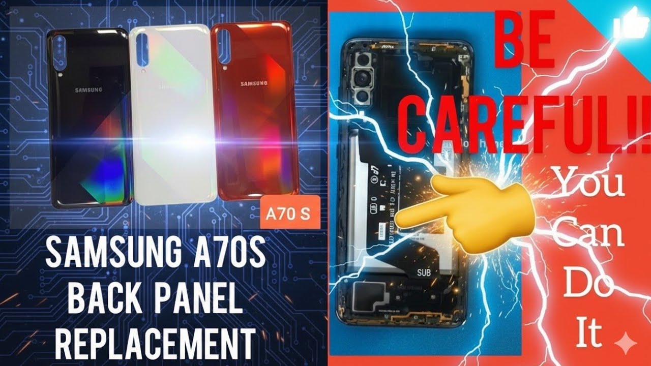 Samsung A70s back panel replacement. Samsung galaxy A70s back panel cover replacement. #A70s