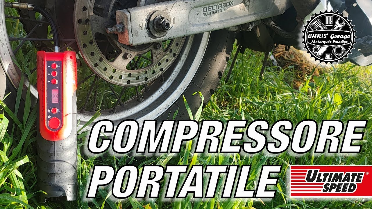 Compressore Portatile Per MOTO e AUTO (con riserva) ULTIMATE SPEED ora a 29 €