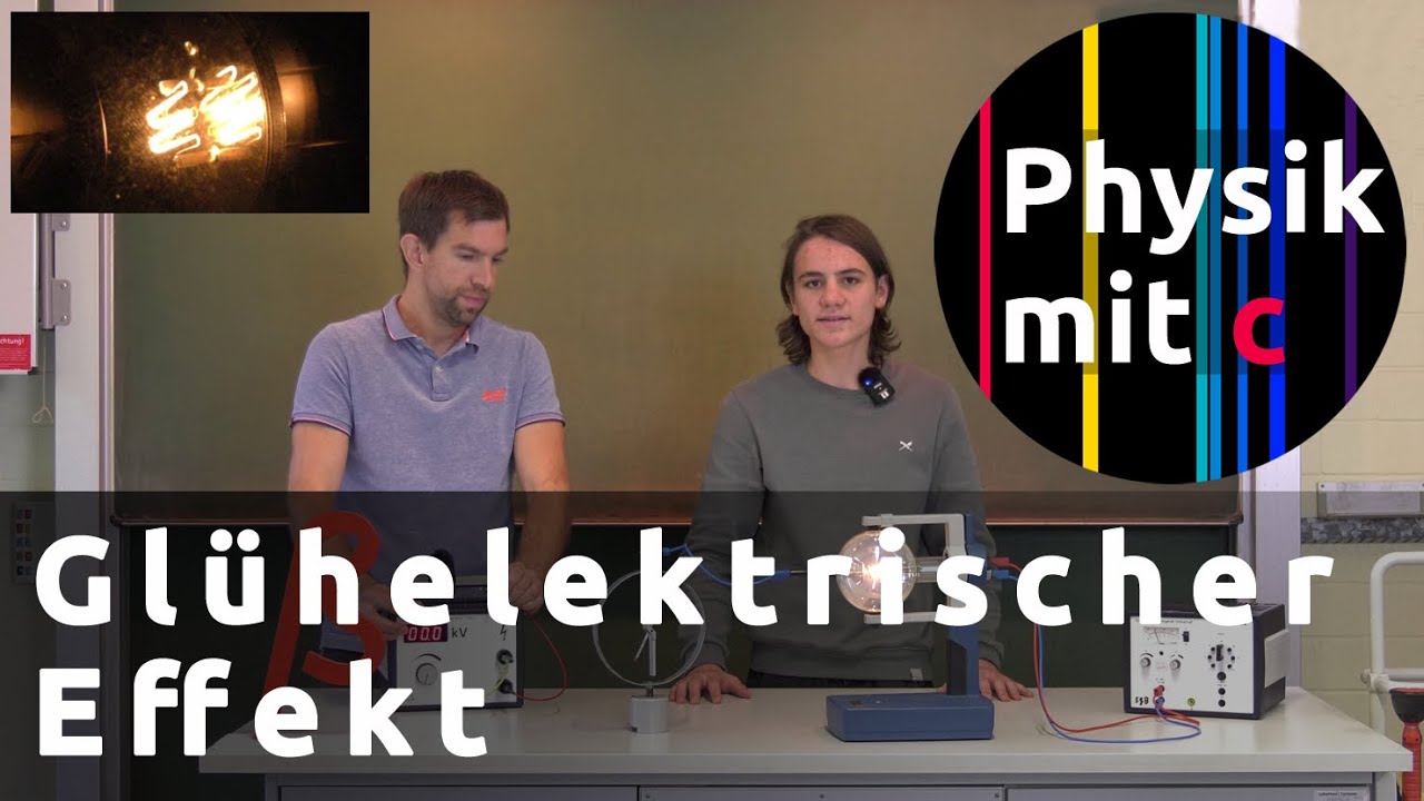 Glühelektrischer Effekt im Experiment