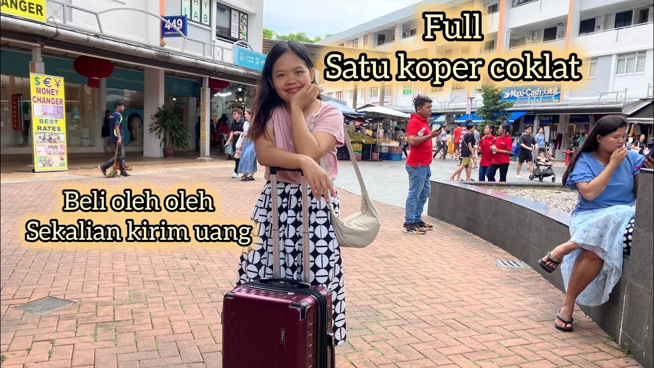 satu koper penuh coklat untuk anak anak satu kampung ‼️ Yuli TKW Singapura