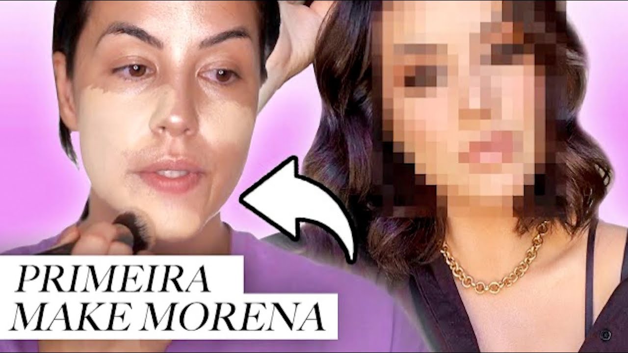 FIZ MINHA PRIMEIRA MAKE MORENA - ME RECONHECI?