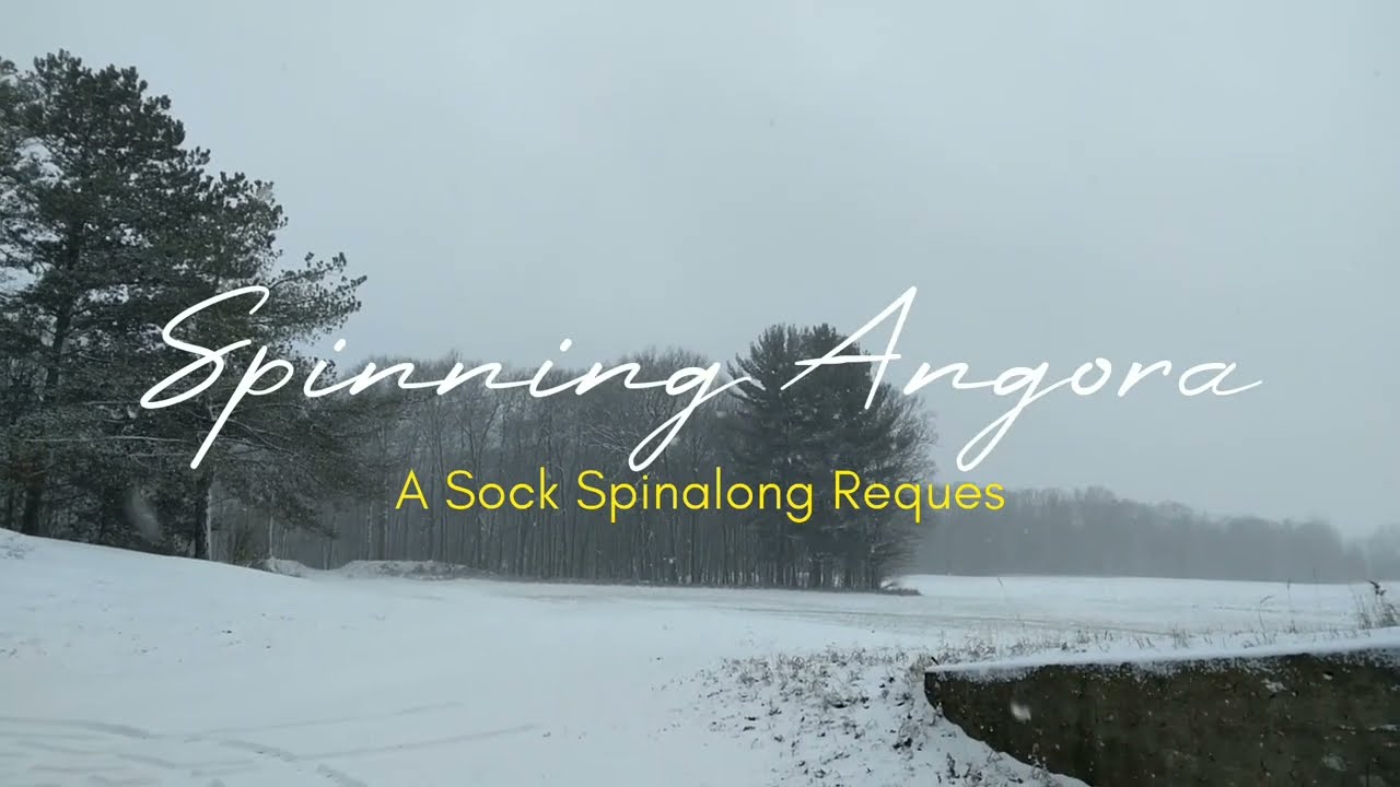 Spinning Angora fiber, by request - a Spin A Sock Yarn Vlog