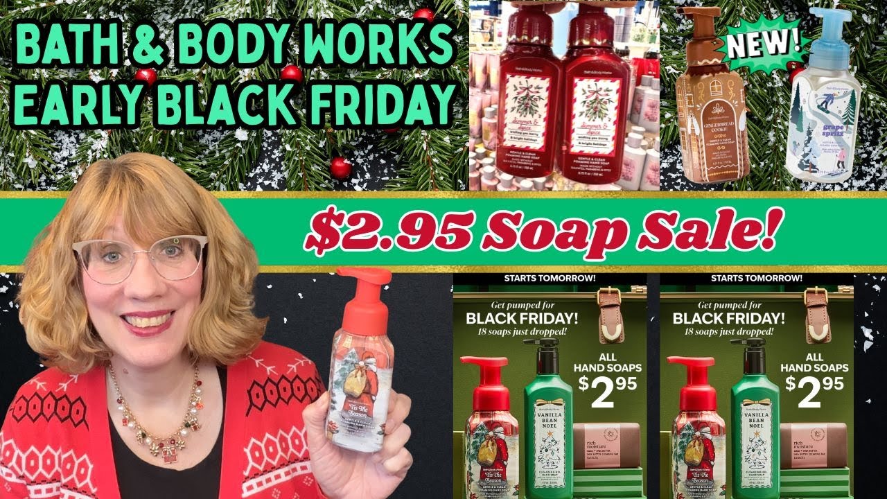 Завтра начинается ранняя распродажа мыла Bath & Body Works по $2,95 в Черную пятницу!