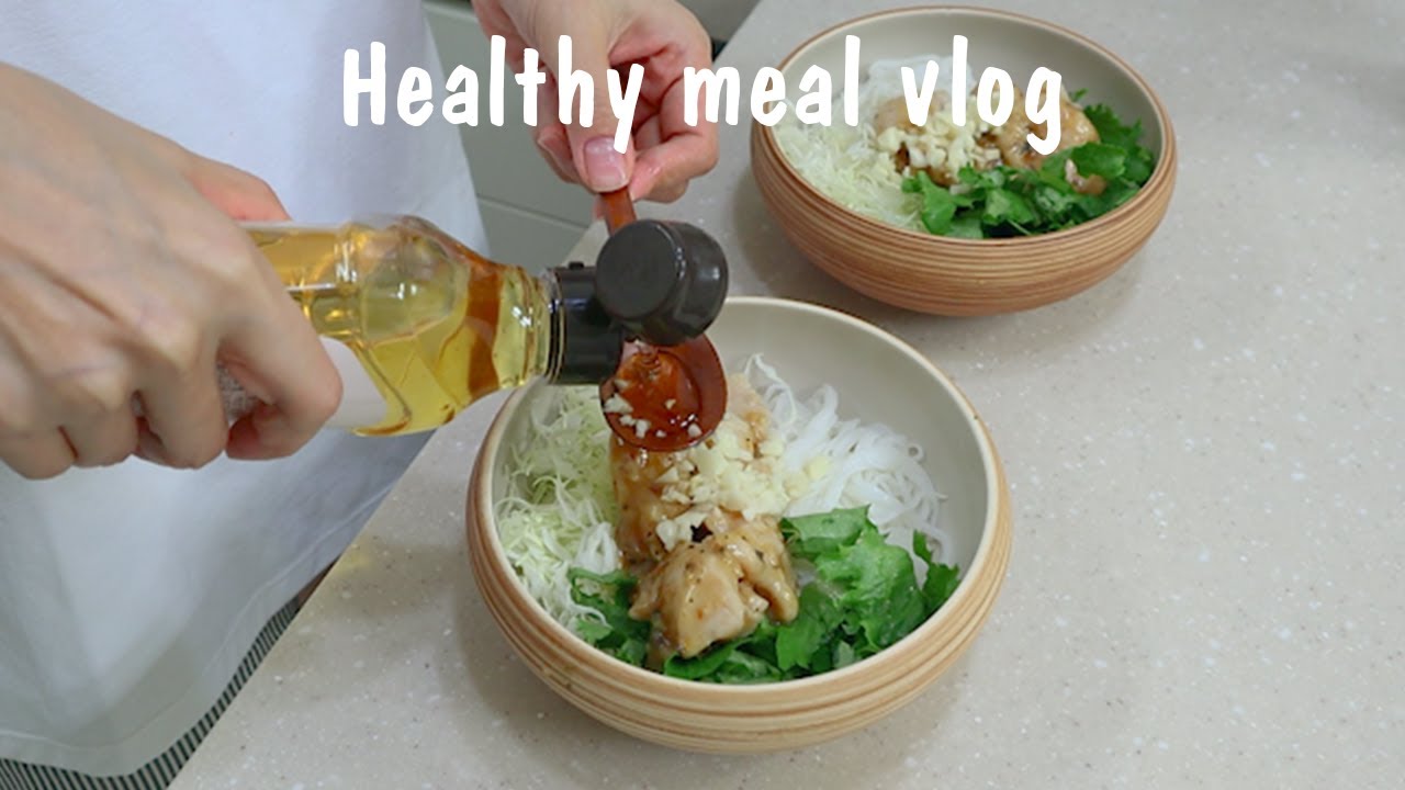 식단vlog) 맛있고 배부른 다이어트 레시피 여섯 가지! 고단백 마라맛 리조또부터 간장 비빔국수까지 배부르고 건강하게 즐겨요!