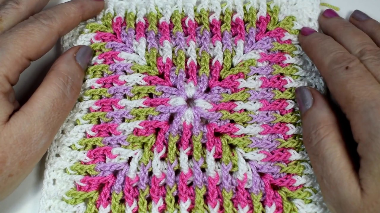 Como hacer 1 Cuadro con puntada relieve para colchas y cobijas a crochet muy facil y rápido
