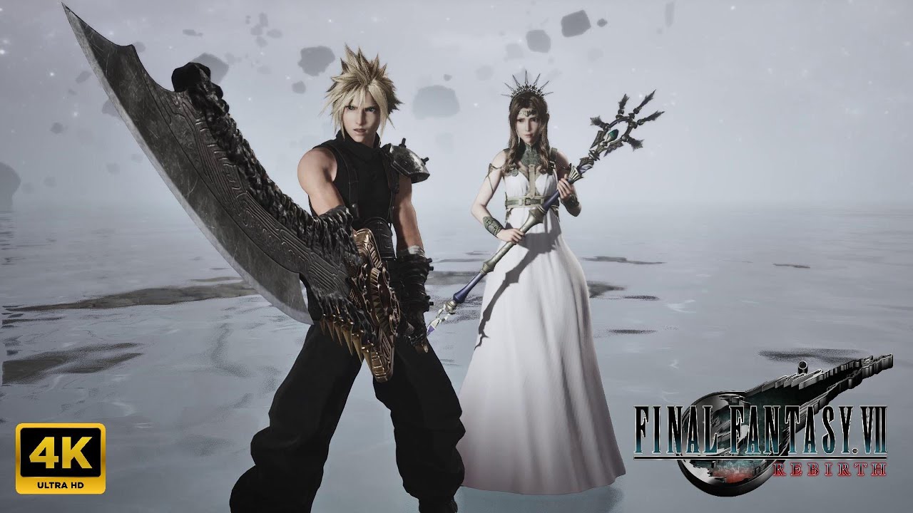 [4K] Cloud & Godess Aerith VS Sephiroth (HARD MODE) | Final Fantasy 7 Rebirth Cinematic Graphics PC