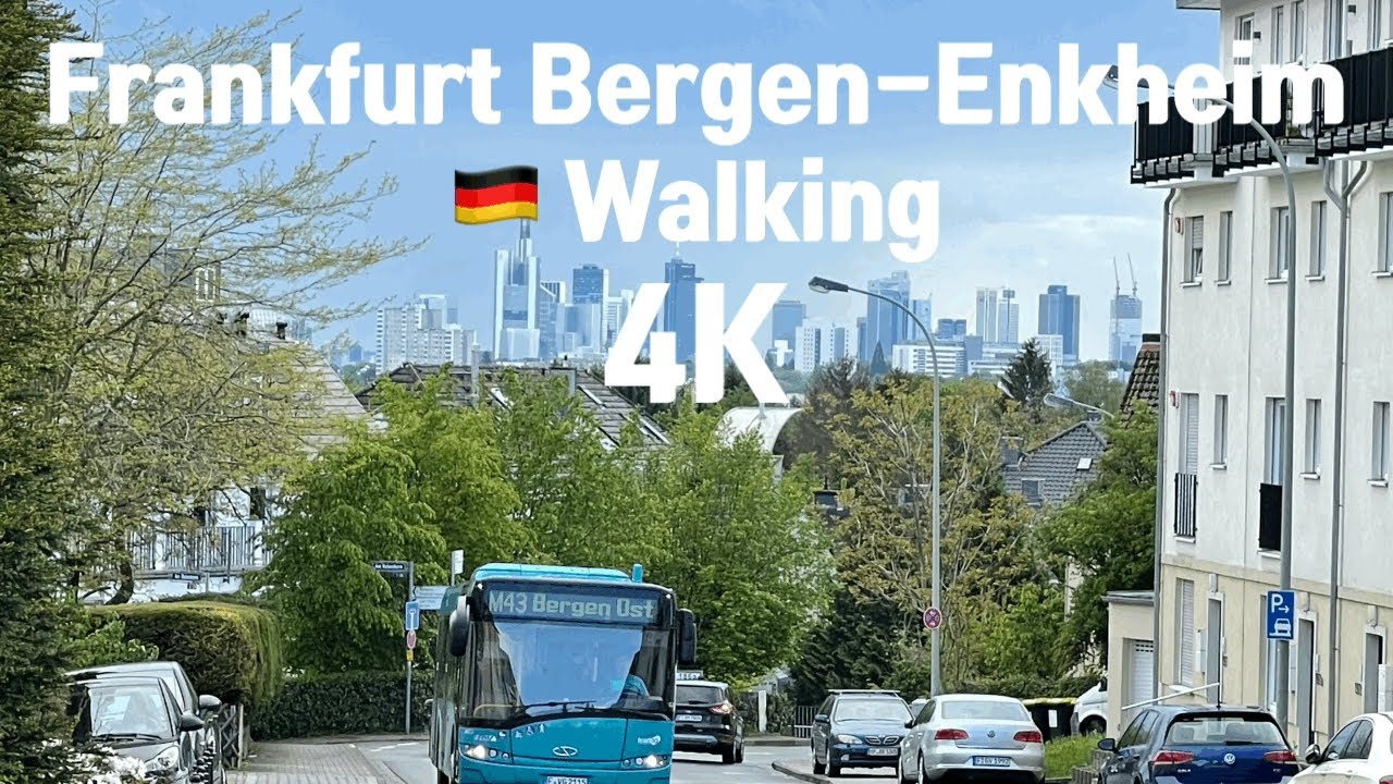 🇩🇪 4K Frankfurt Bergen-Enkheim Walking 독일 프랑크푸르트의 노원구 베르겐-엔크하임 산책