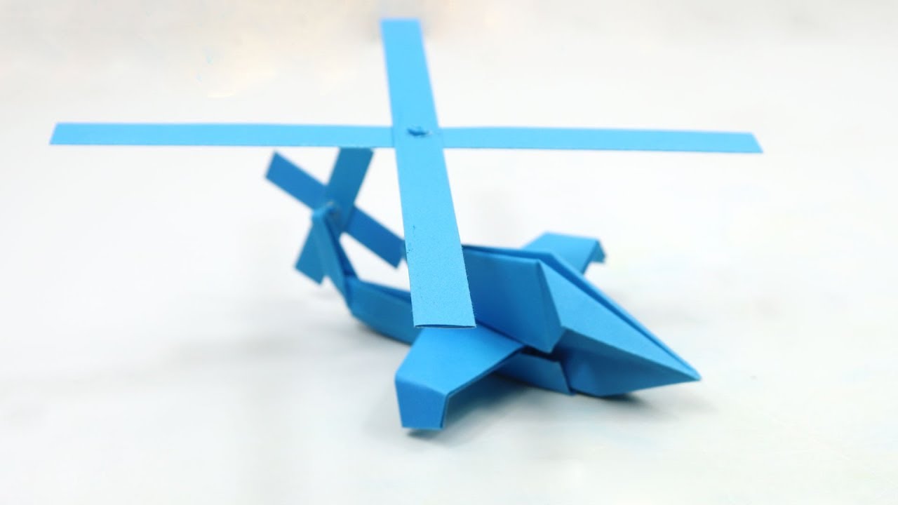 Origami Helicopter - How to make a Paper Helicopter