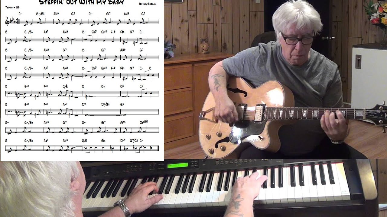 Steppin' Out With My Baby - Jazz guitar & piano cover ( Irving Berlin )