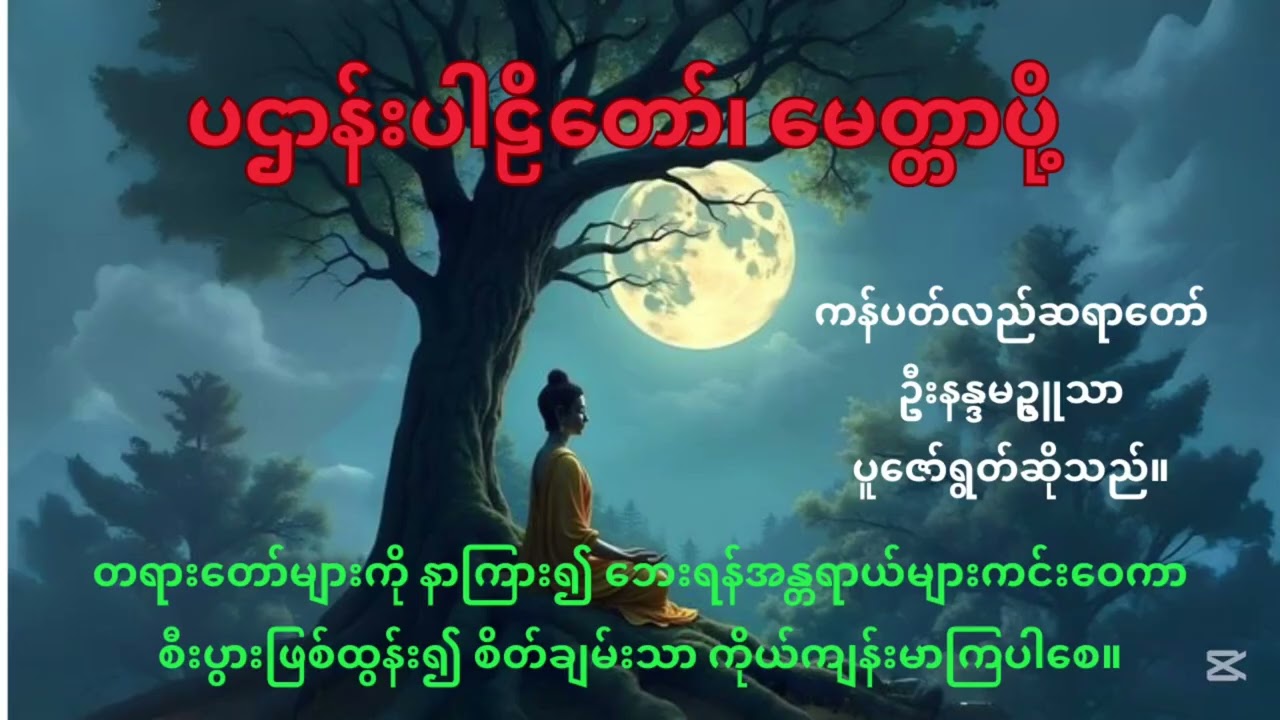 ပဌာန်းပါဠိတော် နှင့်မေတ္တာပို့ ကန်ပတ်လည်ဆရာတော် ဦးနန္ဒမဥ္ဇူသာ