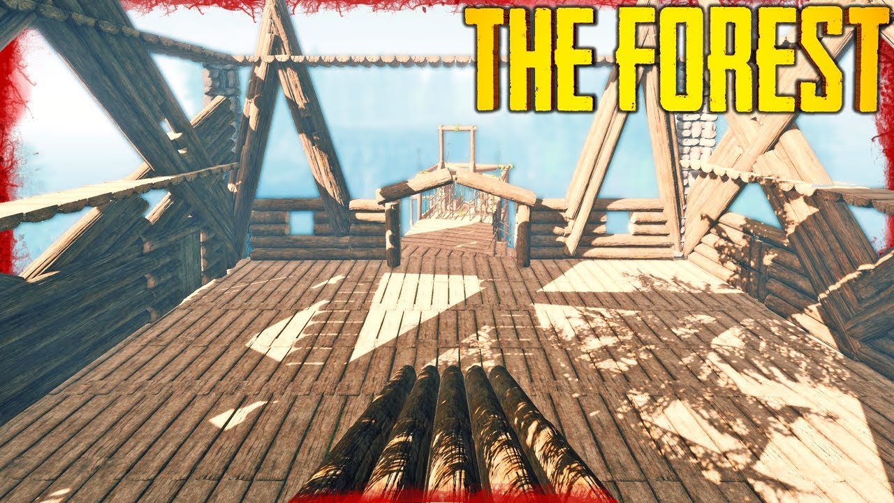 Crazy Custom Wall Building Part 3 - S3 EP22 | The Forest v0.73