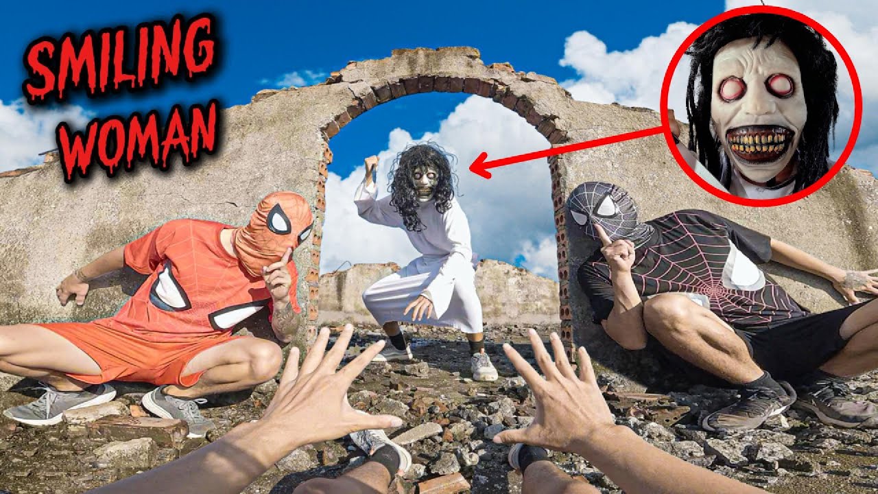 Team Spider Man Vs Smiling Woman Escape | Rescue Venom (Horror Parkour POV)