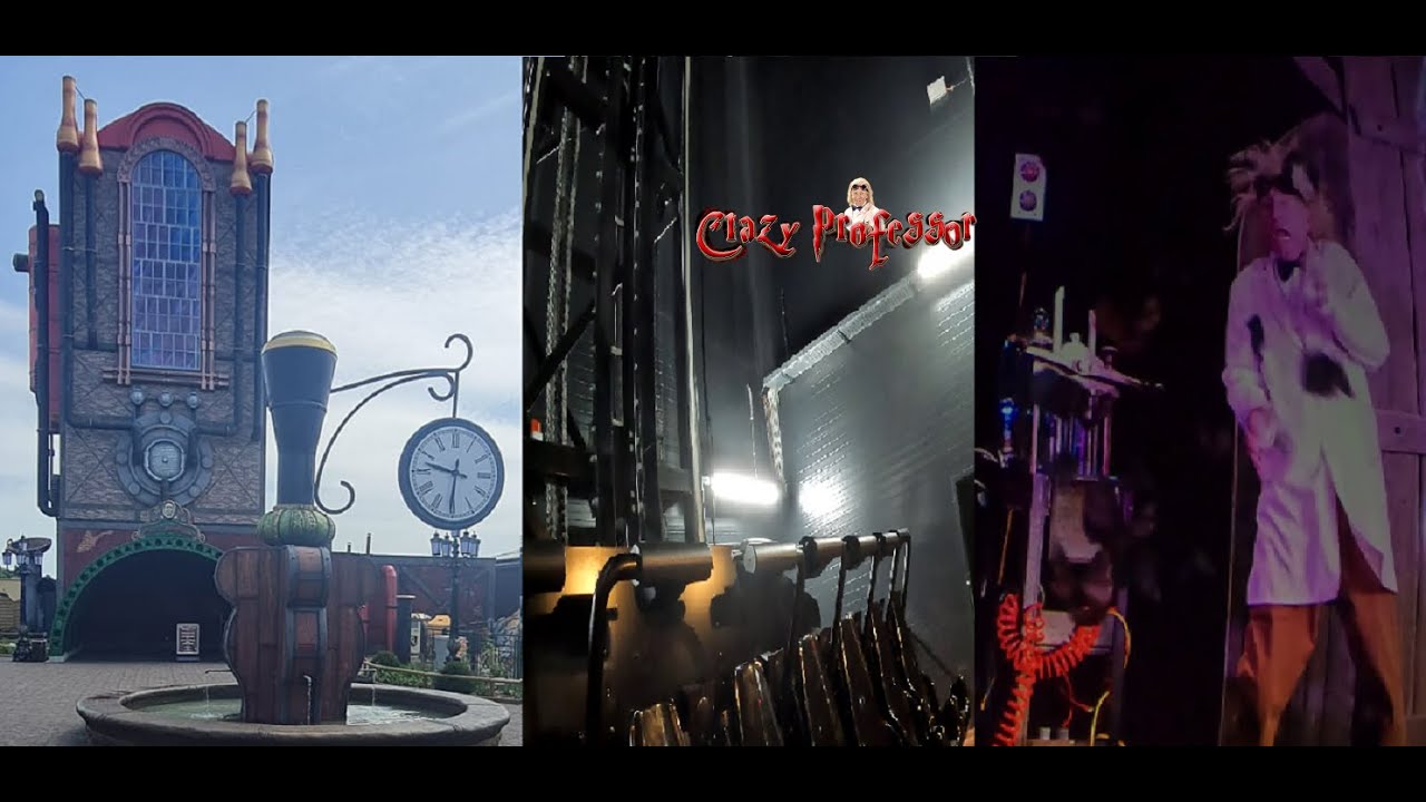 Crazy Professor Conny - Land Neu 2023 Impressionen Queue Line Pre Show onride POV 4K UHD