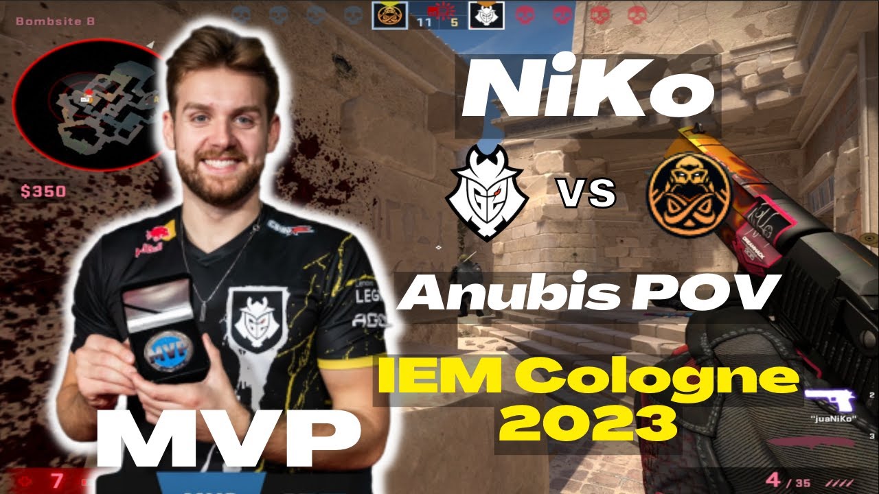 MVP！【NiKo POV】 (24-16) rating:1.33 G2 vs ENCE (Anubis) IEM Cologne 2023 Grand Finals Map 3|CSGO POV