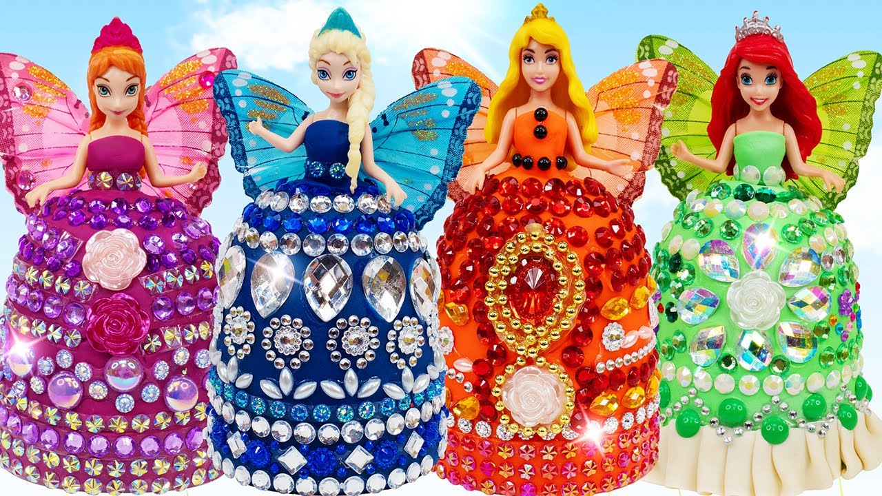 DIY Miniature Butterfly Outfits for Disney Princess Dolls