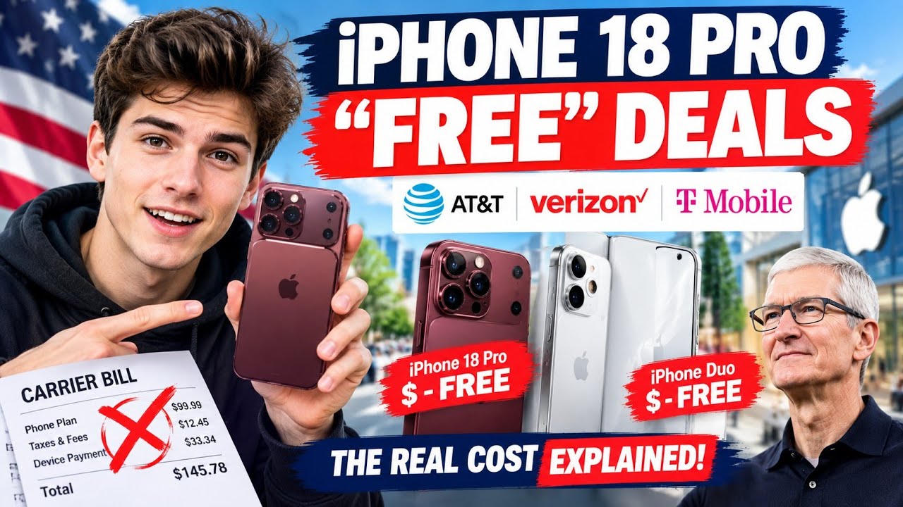 iPhone 18 Pro: &laquo;бесплатные&raquo; предложения от AT&T, Verizon и T-Mobile (реальная стоимость)