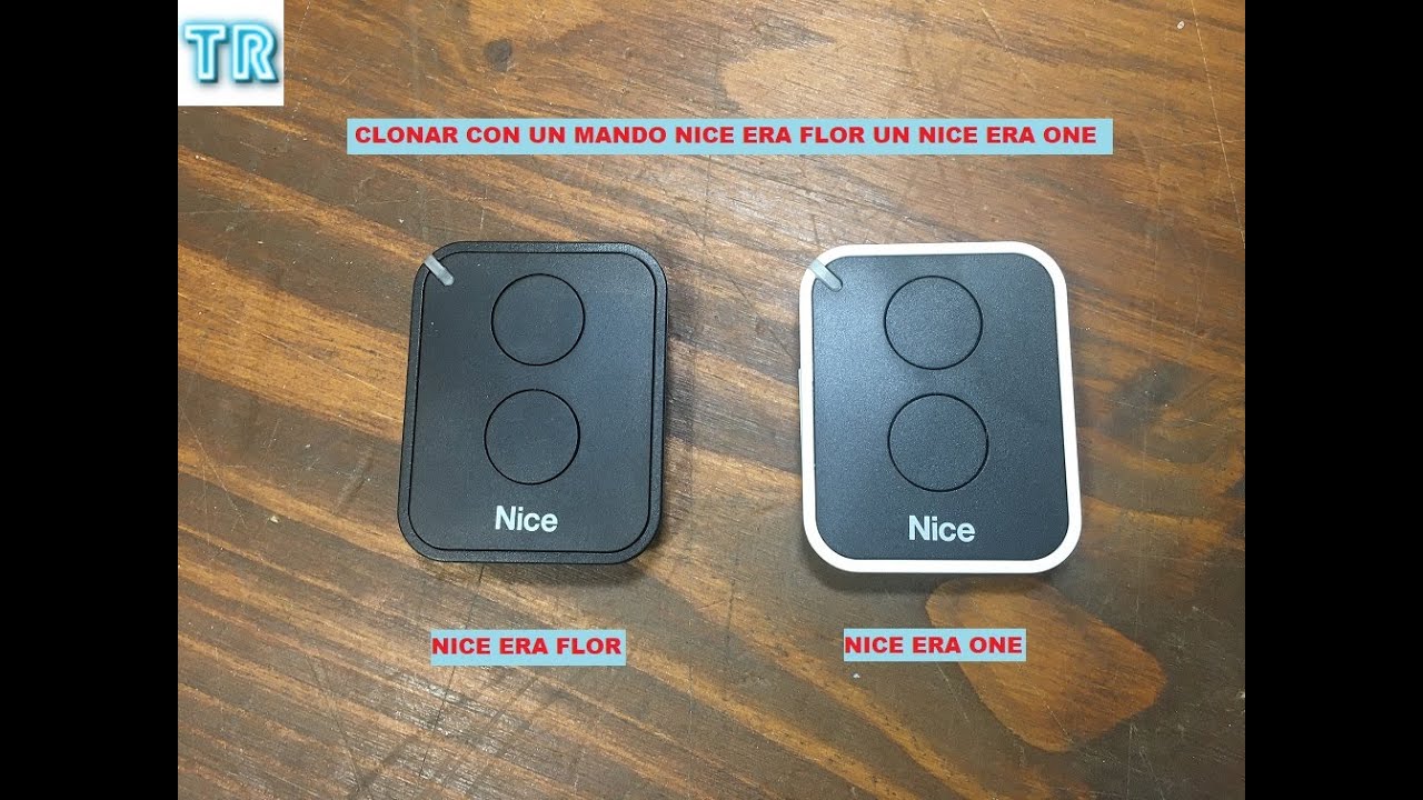 CLONAR CON UN MANDO NICE ERA FLOR  UN NICE ERA ONE