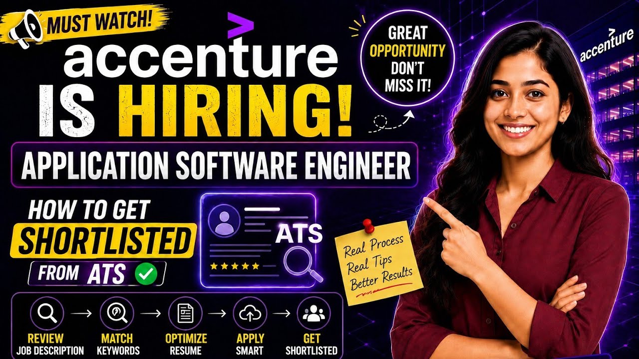 🔥 Accenture hiring Application Software Engineer 2026 |How to Get Resume Shortlisted |My Strategies 