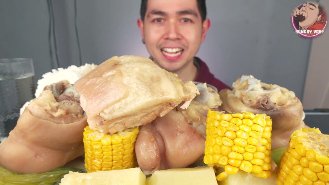 NILAGANG TABA (PATA) NG BABOY | HUNGRY VOHN | MUKBANG PHILIPPINES|PINOY MUKBANG
