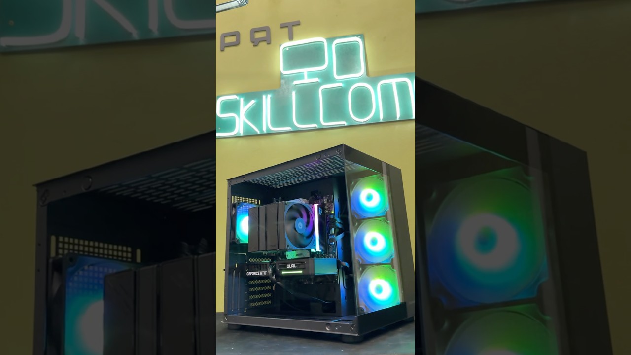 Сборка на Ryzen 7 7800x3D и RTX 5060 ti в SkillComp🔥 #nvidia #pcsettings #rtx #pcbuild #компьютер