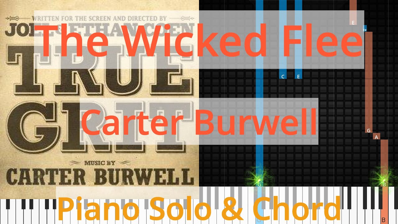 🎹Solo & Chord, The Wicked Flee, Carter Burwell, Synthesia Piano