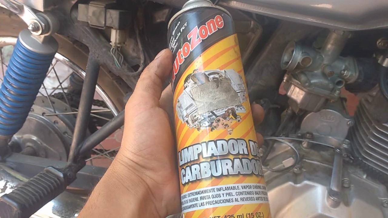 &iquest;Como limpiar carburador de moto sin desmontar? En10 minutos sin desmontar.