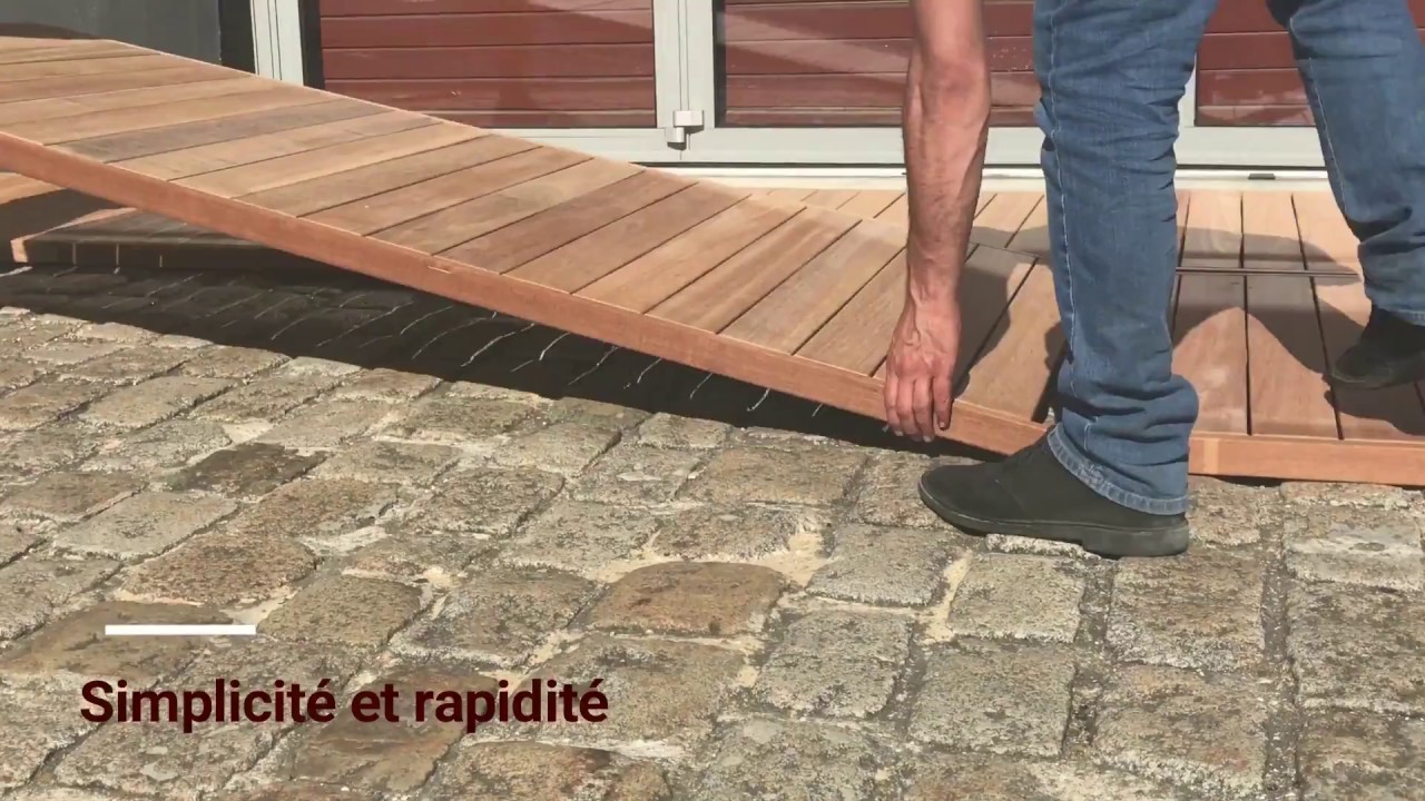 Terrasse bois - la pose de caillebotis - TEKABOIS