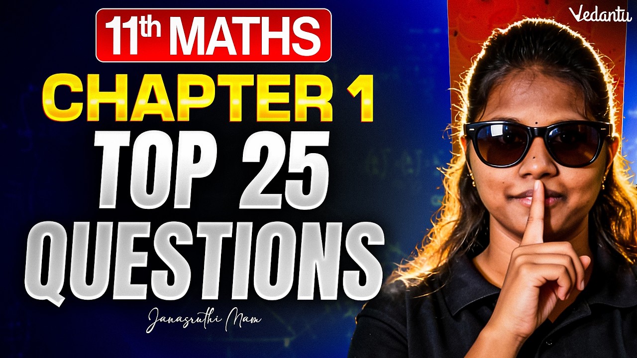 11th Maths | Chapter 1 Top 25 Important Questions | TN State Board | Janasruthi Ma'am