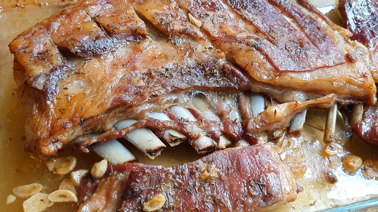 ÚŽASNÉ JAHŇACIE REBIERKA👌 PEČENÉ V CELKU S CESNAKOM A OREGANOM😍 | CESMINAZ