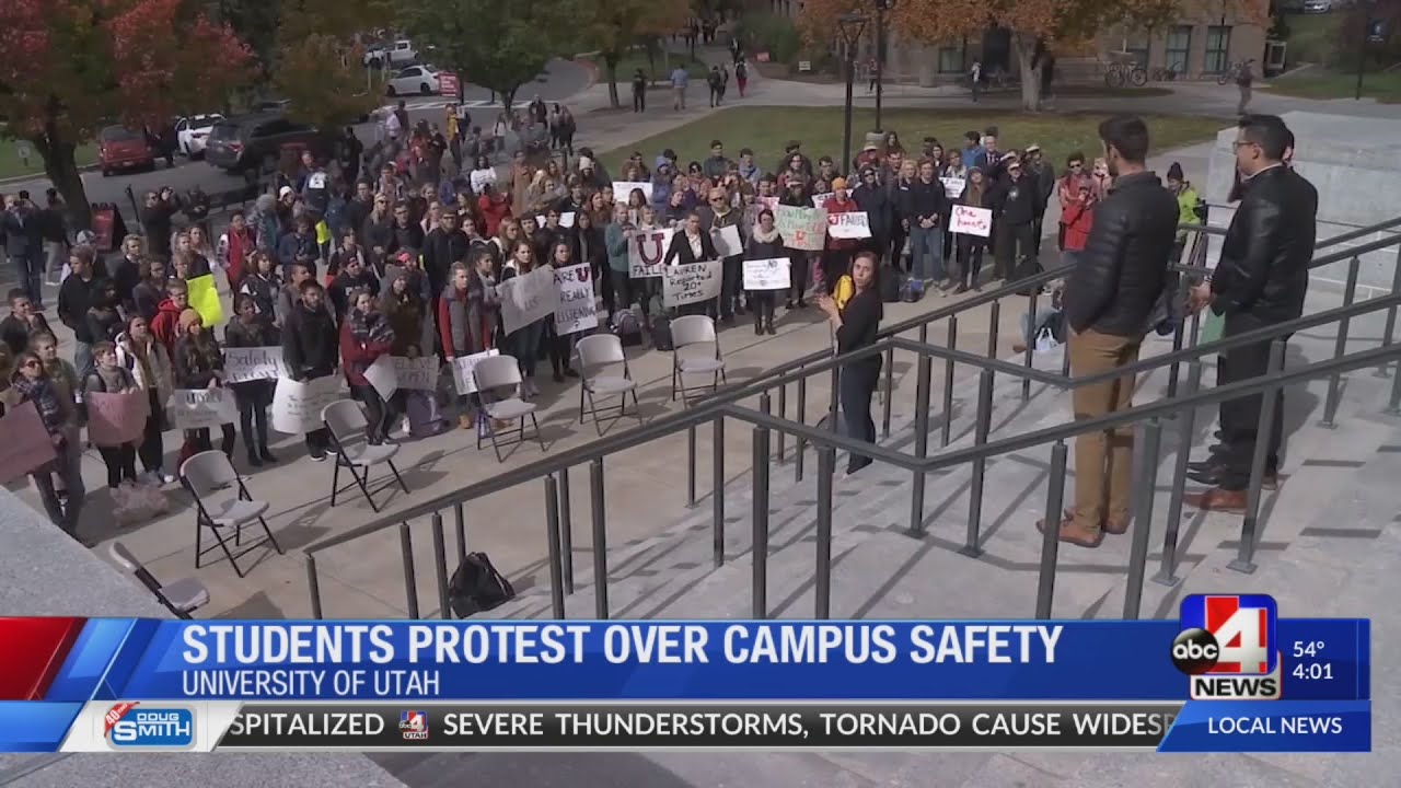 University of Utah students protest administration's response to campus safety (4 p.m.)