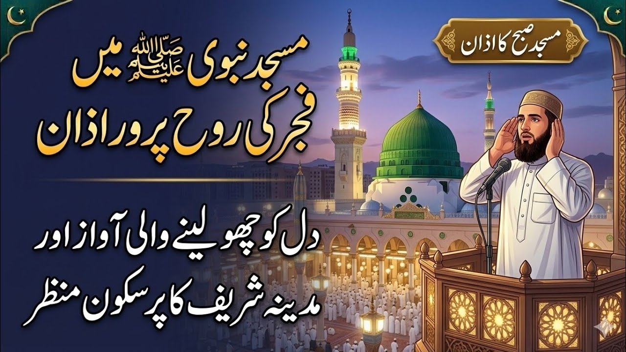 Madinah Live Tahajjud Azan 2026 | Heart Touching Azan in Masjid Nabawi HD