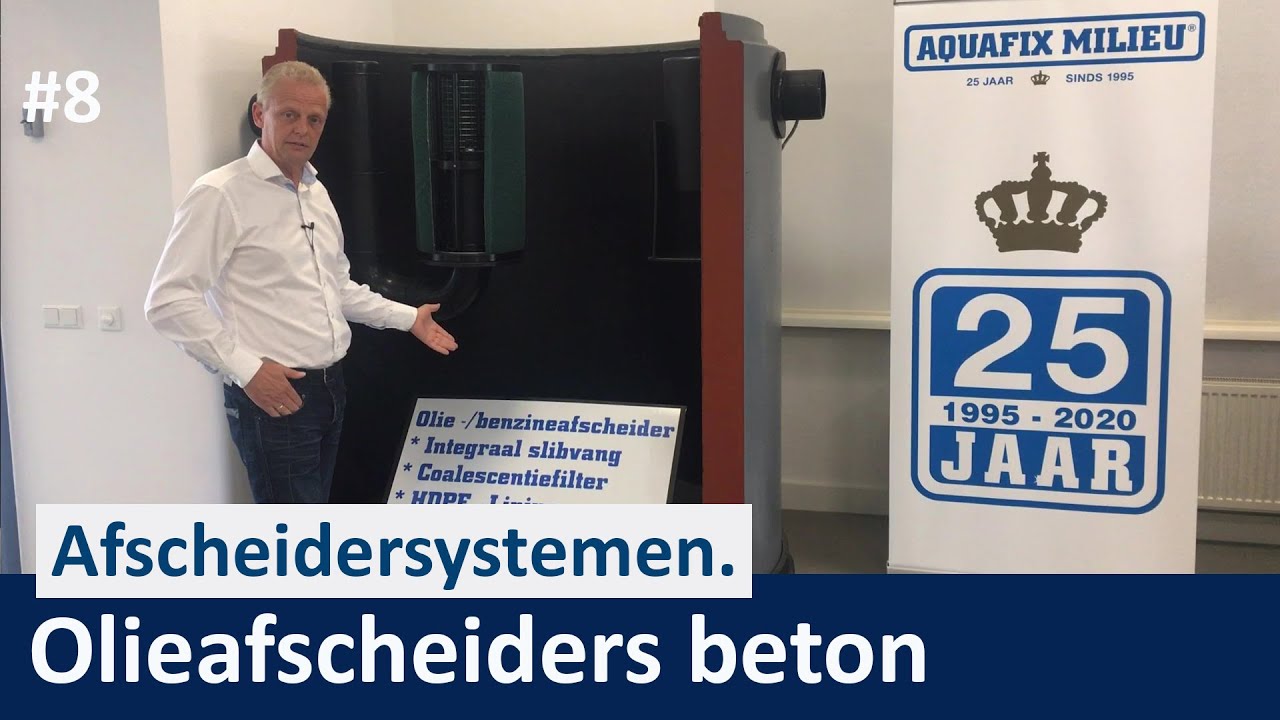 Olieafscheider - Coalescentieafscheider beton Aquafix Milieu