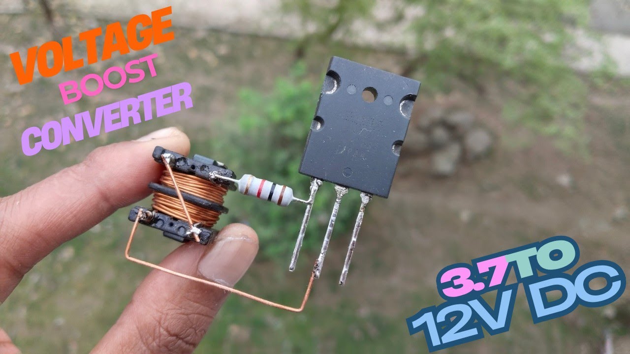 HOW TO MAKE 3.7 TO 12V DV BOOST CONVERTER WITH TRANSISTOR 2SC5200
