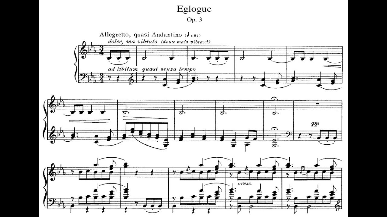 César Franck - Eglogue, Op.3