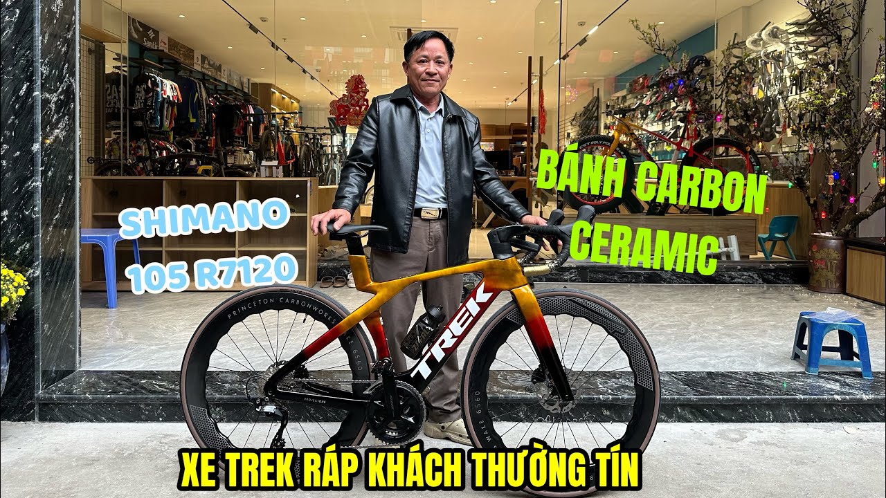 Xe đạp Trek gen 7 ráp cho khách Thường Tín màu đẹp độc lạ 
