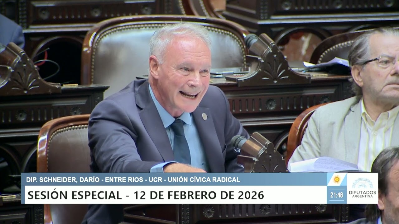 Diputado Schneider, Darío - UCR - Sesión 12-02-2026 - PL