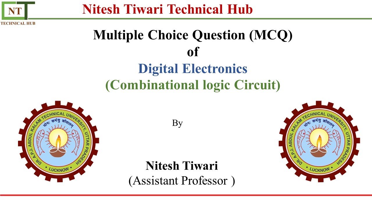 MCQ | Lec 02 | Digital Electronics | Combinational logic Circuit |Objective Question | AKTU
