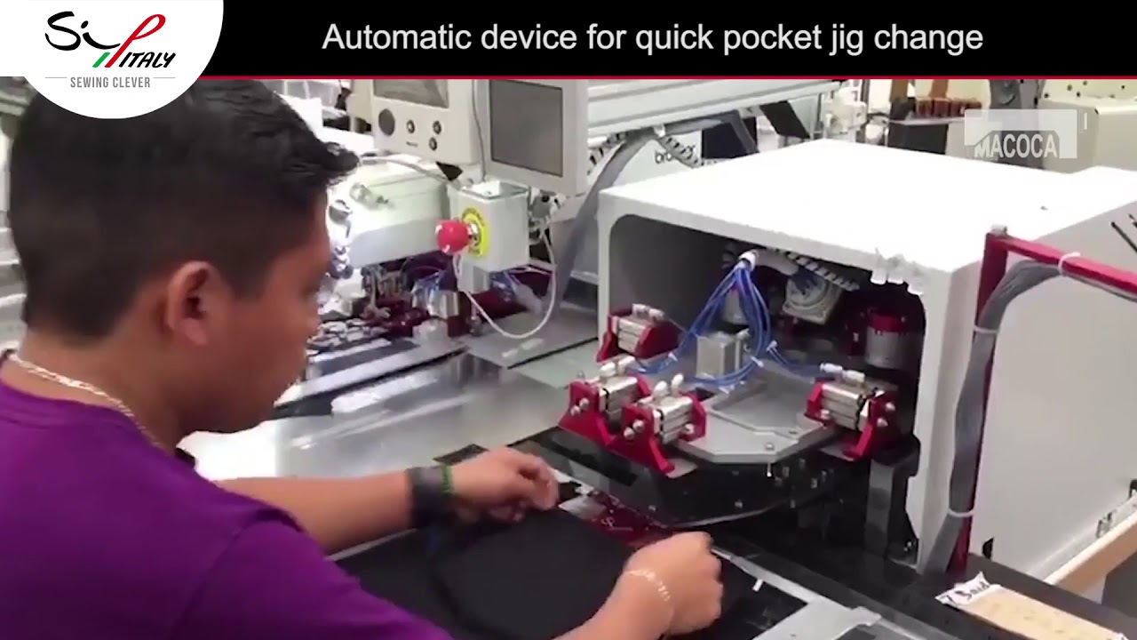 PS342-FG2SIP.V2 - AUTOMATIC PROGRAMMABLE POCKET SETTER UNIT FOR JEANS & PANTS