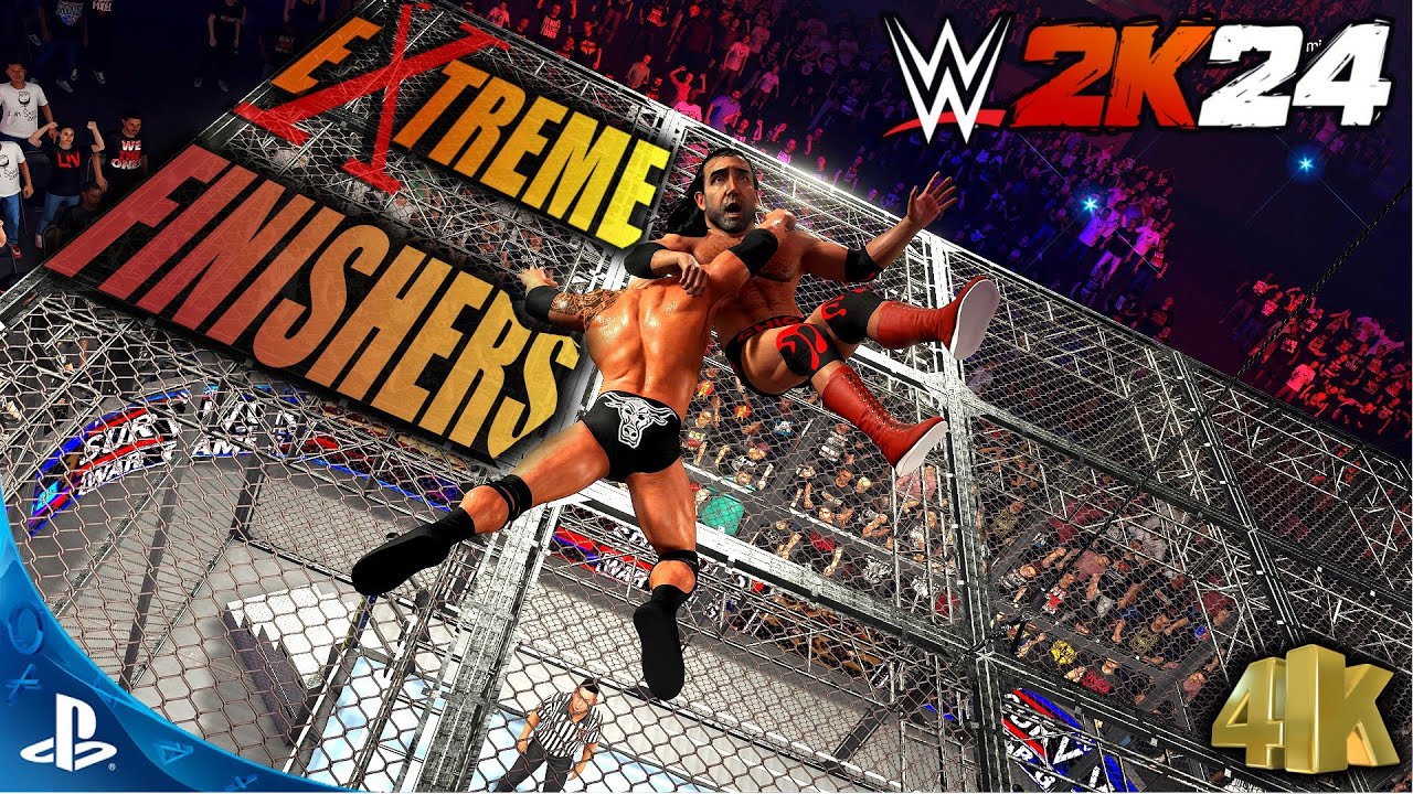 "Extreme Finishers Only - WWE 2K24's Most Devastating Moves!"