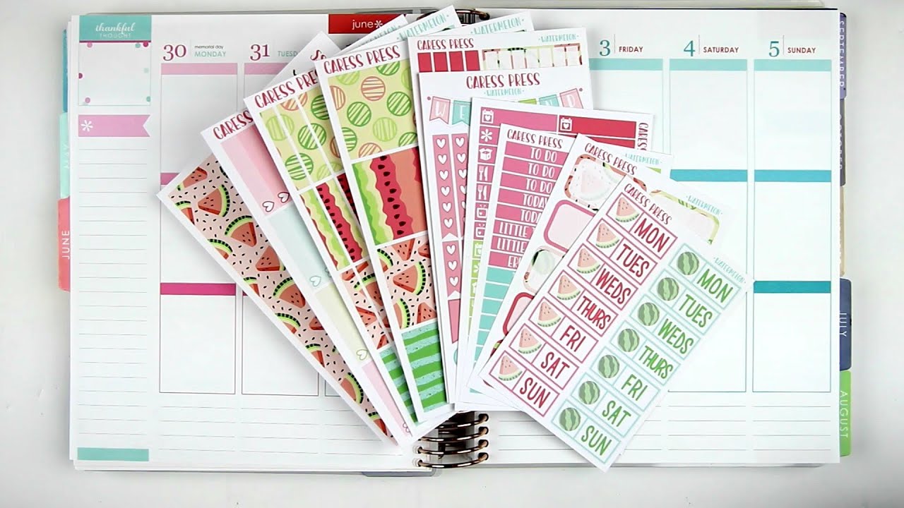 Plan With Me | Watermelon (CaressPress)