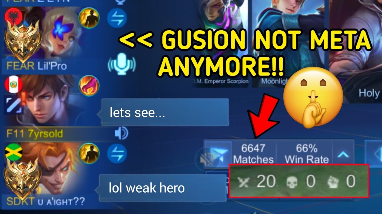 THEY UNDERESTIMATE MY GUSION IN HIGH RANK SO I DID THIS...💀