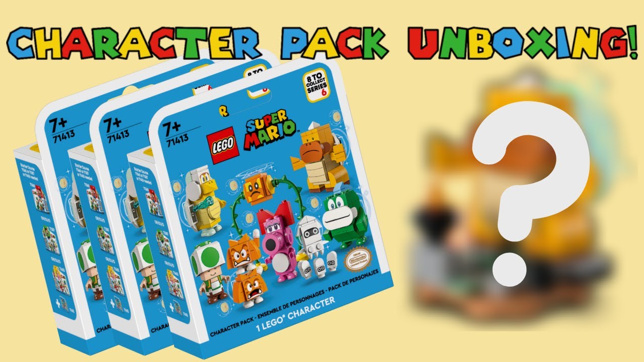 NEW! LEGO SUPER MARIO Series 6 Character Packs Unboxing - I GOT SO LUCKY!