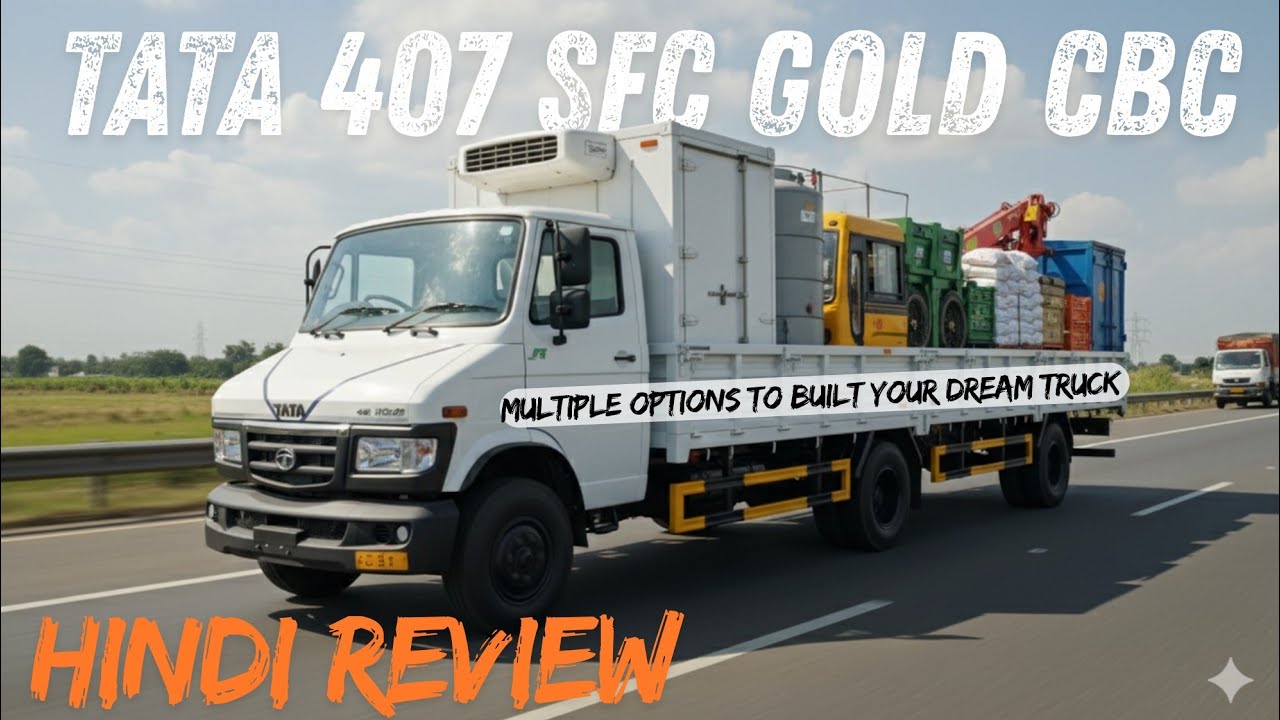 Подробный обзор Tata 407 Gold SFC Cabin Body Chassis 3500 с колесной базой