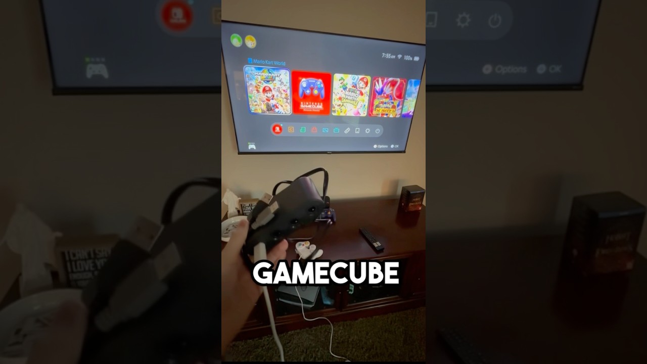 Оригинальный контроллер GameCube на Switch 2