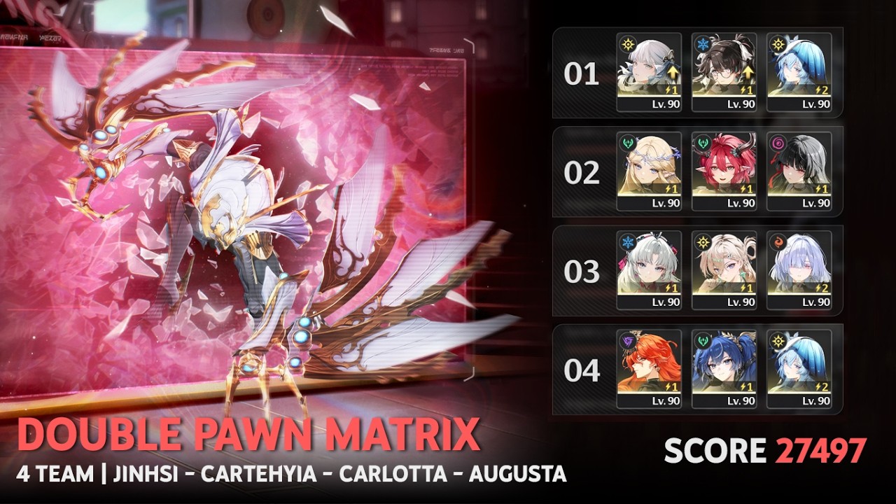 3.1 Double Pawn Matrix  | S0 Jinhsi / S0 Cartethyia / S0 Carlotta / S0 Augusta | Wuthering Waves