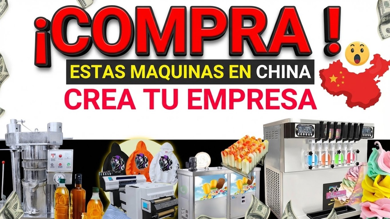 🔥15 Máquinas FACILES de Importar desde CHINA para Empezar TU Negocio desde Casa y Generar Ingresos