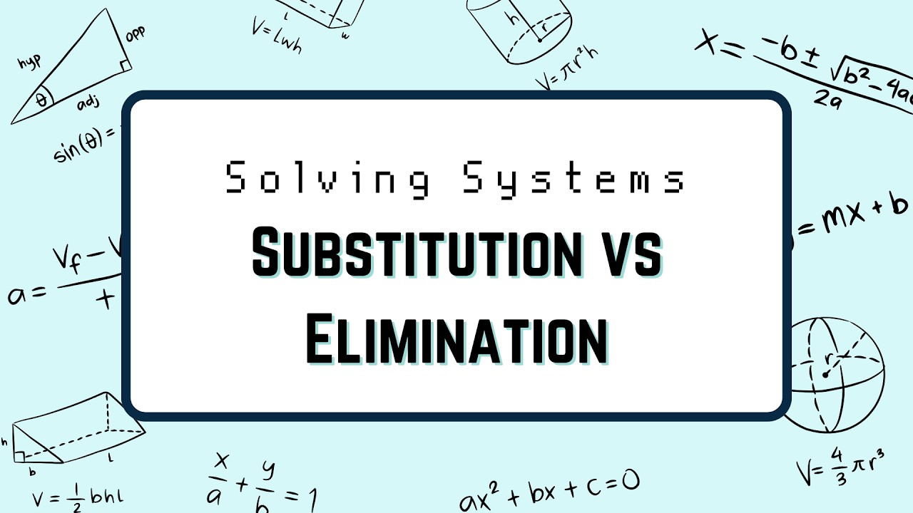 Grade 10 Math | Chapter 1.6 – Solving Systems Algebraically (Substitution & Elimination)
