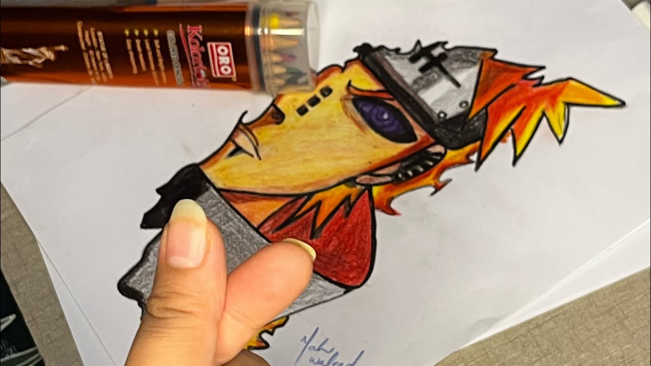 How to draw Pain Naruto | anime drawing | Naruto characters pain #anime #pain #paindrawing #naruto